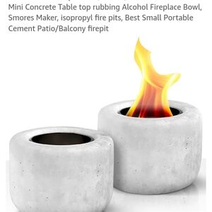 Concrete Table Top Mini Fire Pit